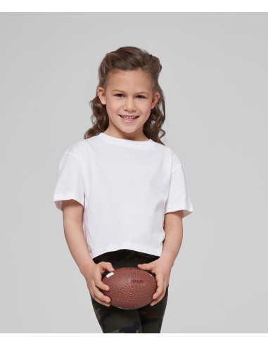 B-BY114-Girls Cropped Jersey Tee